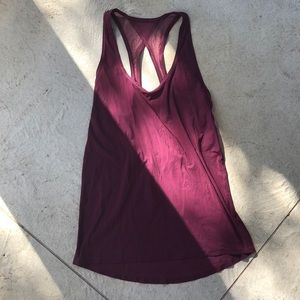 Burgundy Lululemon Tank